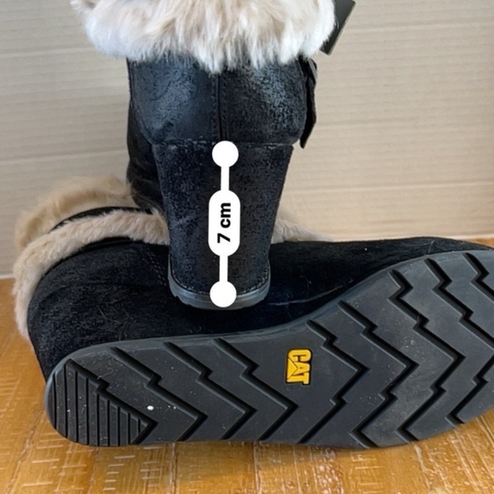 Caterpillar leather boots for women size 10 in black New - Picture 8 of 14